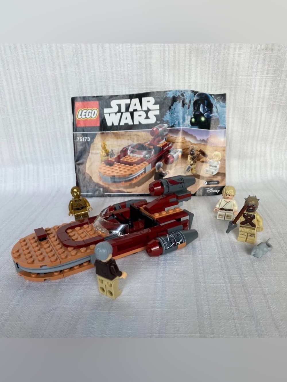 LEGO Star Wars 75173 Luke's Landspeeder w/ Manual, Complete with 1 Sub (Torso)